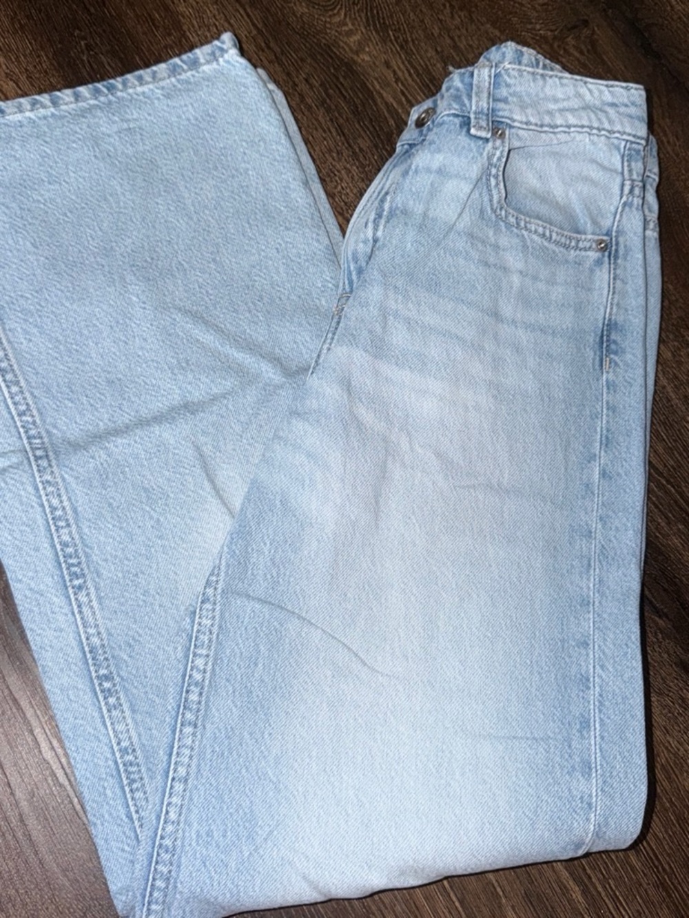 H&M Light Blue Straight Leg Jeans